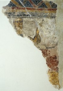 Overblijfselen van een figuur uit Santa Maria de Taüll
